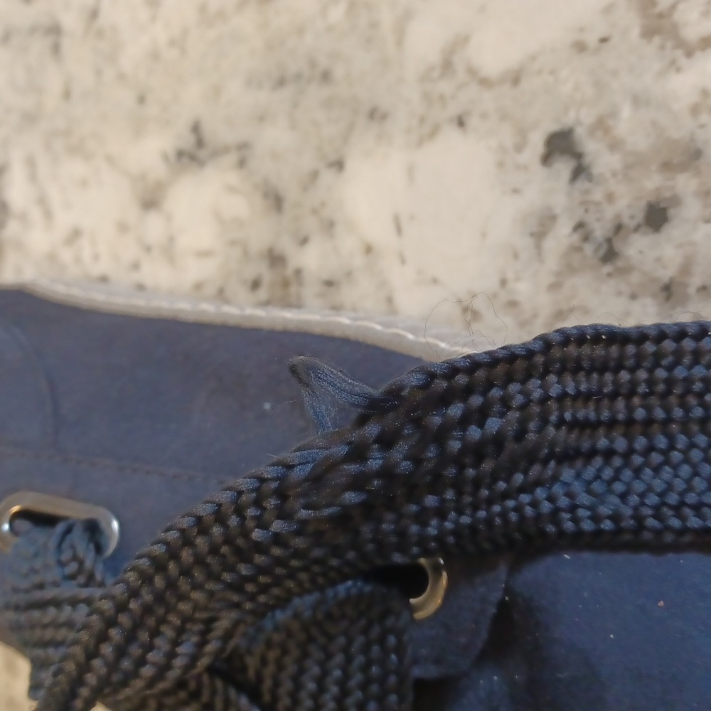 Gabor Navy Suede Platform Sneakers with Gum Sole - Picture 9 of 11